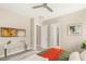 Relaxing bedroom interior with neutral tones and a ceiling fan at 10890 Red Yucca Dr, Las Vegas, NV 89138
