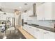 Gourmet kitchen featuring granite counters, stainless appliances, and a stylish backsplash at 10890 Red Yucca Dr, Las Vegas, NV 89138