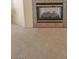 Close up of the fireplace showing hearth and stone accents at 1174 Monogram Way, Las Vegas, NV 89123