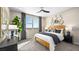 Comfortable bedroom with large window, stylish furnishings, and neutral tones creating a relaxing retreat at 1491 Melodic Lark Dr, Las Vegas, NV 89138