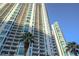 High-rise building with multiple balconies, showcasing the building's height and architectural design at 222 Karen Ave # 3305, Las Vegas, NV 89109