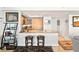 Modern kitchen with a breakfast bar, sleek cabinetry, and stainless steel appliances at 222 Karen Ave # 3305, Las Vegas, NV 89109