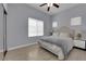Bedroom featuring neutral walls, carpet floors, and many windows at 2305 W Horizon Ridge Pkwy # 611, Henderson, NV 89052