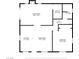 Detailed floor plan showing layout with dimensions for living room, kitchen, bedroom, and utility spaces at 2451 E Falcon St, Pahrump, NV 89048
