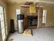 View of the living room featuring a fireplace at 2451 E Falcon St, Pahrump, NV 89048