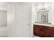 Bathroom vanity with granite countertop at 2606 S Durango Dr # 276, Las Vegas, NV 89117