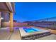 Backyard features an in-ground tub with mountain views at 2787 Donatello Manor Pl, Henderson, NV 89044
