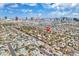 Aerial view of the neighborhood highlighting the proximity to the city and surrounding residential areas at 2851 S Valley View Blvd # 1120, Las Vegas, NV 89102
