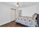 Comfortable bedroom featuring neutral colors and a double closet at 2851 S Valley View Blvd # 1120, Las Vegas, NV 89102