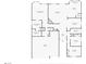 Floor plan showing the layout of the home with dimensions of each room at 4029 Ricebird Way, North Las Vegas, NV 89084