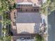 Bird's eye view of the backyard of the property, featuring a tiled roof at 4314 Livorno Ave, Las Vegas, NV 89141