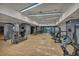 State-of-the-art gym featuring various exercise machines, fitness equipment and bright, flourescent lighting at 4525 Dean Martin Dr # 2503, Las Vegas, NV 89103
