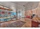 Grand hallway with decorative railings, elegant lighting, and custom built-in office area with marble accents at 4525 Dean Martin Dr # 2503, Las Vegas, NV 89103