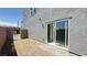 Low maintenance backyard area with paver and gravel providing a blank canvas at 4684 Parkarbor Ave, Las Vegas, NV 89141