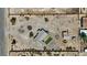 Aerial view showcasing the home and the vast surrounding desert landscape at 4981 E Pawnee Pl, Pahrump, NV 89061