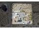 Overhead view shows home on desert property at 5950 Mojave St, Pahrump, NV 89061