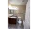 Bathroom featuring a vanity with granite countertop and a shower/tub combo at 6800 E Lake Mead Blvd # 2024, Las Vegas, NV 89156