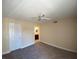 Neutral bedroom with a ceiling fan and carpeted flooring at 6800 E Lake Mead Blvd # 2024, Las Vegas, NV 89156
