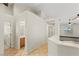 Bright living room featuring neutral walls, tile floors, and a ceiling fan at 7825 White Grass Ave, Las Vegas, NV 89131