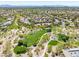 Stunning aerial view of the community with green spaces, walking paths, and picturesque landscaping at 10413 Marymont Pl, Las Vegas, NV 89134