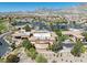Aerial view of the community center, featuring a well-maintained building surrounded by landscaped grounds and parking at 10413 Marymont Pl, Las Vegas, NV 89134
