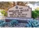 Sign for Highland Falls Golf Club and Tavern at the Falls, welcoming visitors to the community at 10413 Marymont Pl, Las Vegas, NV 89134