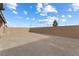 Large, gravel-covered backyard enclosed by a sturdy block wall, ready for customization at 10863 Gardenova Ave, Las Vegas, NV 89166