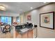 Stylish kitchen with stainless steel appliances, granite counters, and city views at 135 E Harmon Ave # 2721, Las Vegas, NV 89109
