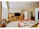 Serene bedroom with plenty of storage, carpeted floors, and an open view to the ensuite bathroom at 1830 Lake Wales St, Henderson, NV 89052