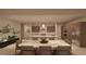 Modern kitchen featuring stainless steel appliances and a center island at 25 Sand Star Ln, Henderson, NV 89011