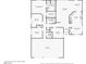 Layout showcasing the bedroom, living room, kitchen, garage, and backyard at 2716 Orchid Moon Ct, North Las Vegas, NV 89031