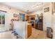Bright kitchen featuring stainless steel appliances, light wood cabinets, and tile flooring at 3108 Sentimental Ct, North Las Vegas, NV 89031