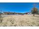 Large backyard with a detached garage, ideal for outdoor activities and enjoying the beautiful weather at 3917 Leon Ave, Las Vegas, NV 89130