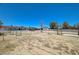Expansive backyard with dirt landscaping and chain link fencing in a single-Gathering home at 3917 Leon Ave, Las Vegas, NV 89130