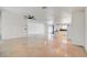 Spacious living area with seamless access to kitchen and large sliding glass door to the backyard at 3917 Leon Ave, Las Vegas, NV 89130