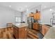 Bright kitchen with granite countertops, stainless steel appliances, center island, and ample cabinet space at 4212 Helens Pouroff Ave, North Las Vegas, NV 89085