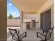 Outdoor patio with built-in barbecue, countertop, and stainless steel grill for easy entertaining at 4212 Helens Pouroff Ave, North Las Vegas, NV 89085
