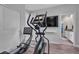 Bedroom featuring exercise equipment and a bathroom with a double vanity at 5927 Villa Loma St, Las Vegas, NV 89148