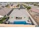 Wonderful backyard has a pool and spa combo, outdoor kitchen and fireplace, perfect for entertaining at 6421 Winecup St, Las Vegas, NV 89149