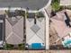 Beautiful home boasts an amazing bird's eye view of the manicured landscaping and nearby neighborhood at 6421 Winecup St, Las Vegas, NV 89149