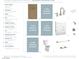 Bathroom designer selections with vanity cabinets, countertop, faucet, sink, tub, shower and toilet at 658 Agate Bridge St, Las Vegas, NV 89138