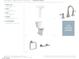 The powder room features a pedestal sink, faucet, and modern toilet at 658 Agate Bridge St, Las Vegas, NV 89138