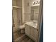 Standard bathroom featuring a vanity, toilet and shower-tub combo at 7716 Bauble Ave, Las Vegas, NV 89128