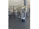 Community gym with weight machines, workout equipment and rubber flooring at 8925 W Flamingo Rd # 105, Las Vegas, NV 89147