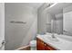 Clean bathroom with vanity, toilet, and shower-tub combo at 9104 Pearl Cotton Ave, Las Vegas, NV 89149