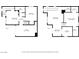 Two floor plans of the house highlighting room placements of the first and second floor at 9104 Pearl Cotton Ave, Las Vegas, NV 89149