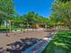 A well-maintained community playground with swings and play structures at 9517 Mountainair Ave, Las Vegas, NV 89134