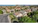 This aerial view showcases a home with a balcony, complemented by a well-maintained neighborhood at 1013 Brinkman St, Las Vegas, NV 89138