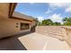 Balcony view of the roof and surrounding trees and sky at 112 Quail Run Rd, Henderson, NV 89014