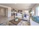 Open-concept living space with a seamless flow from the living area to the kitchen and dining space at 1301 Miller Springs Ln # Lot 93, North Las Vegas, NV 89084